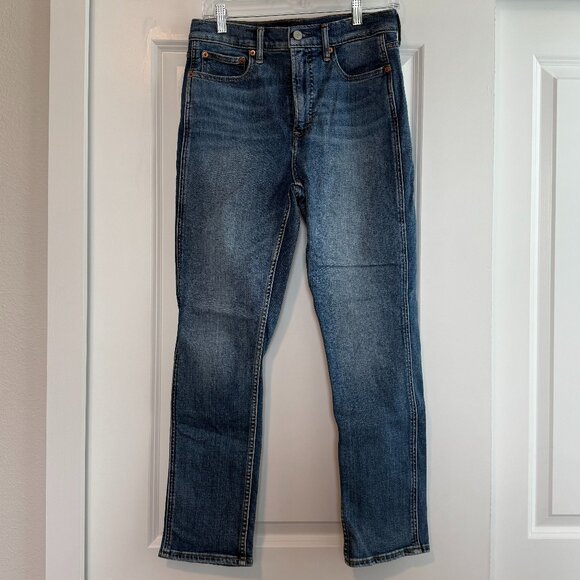 Gap Vintage Slim High Rise Jeans Size 8 Medium Wash Great Condition - Picture 1 of 4